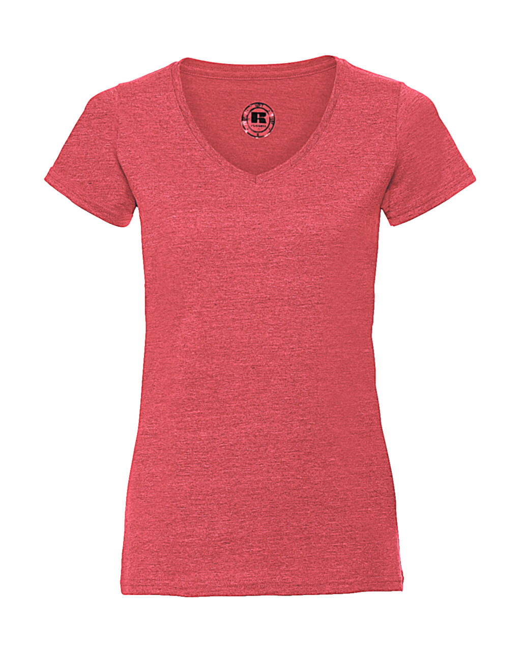 Camiseta feminina HD com decote em V - RM - Marga Vermelha