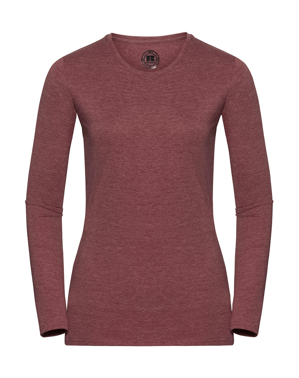 Camiseta feminina de manga comprida HD - MM - Marrom Marrom