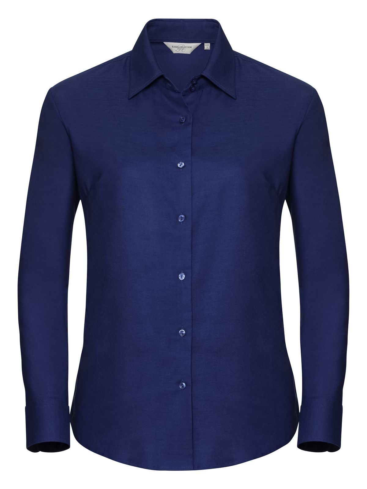 Camisa Oxford feminina de manga comprida e corte impecável - BH - Realeza Brilhante
