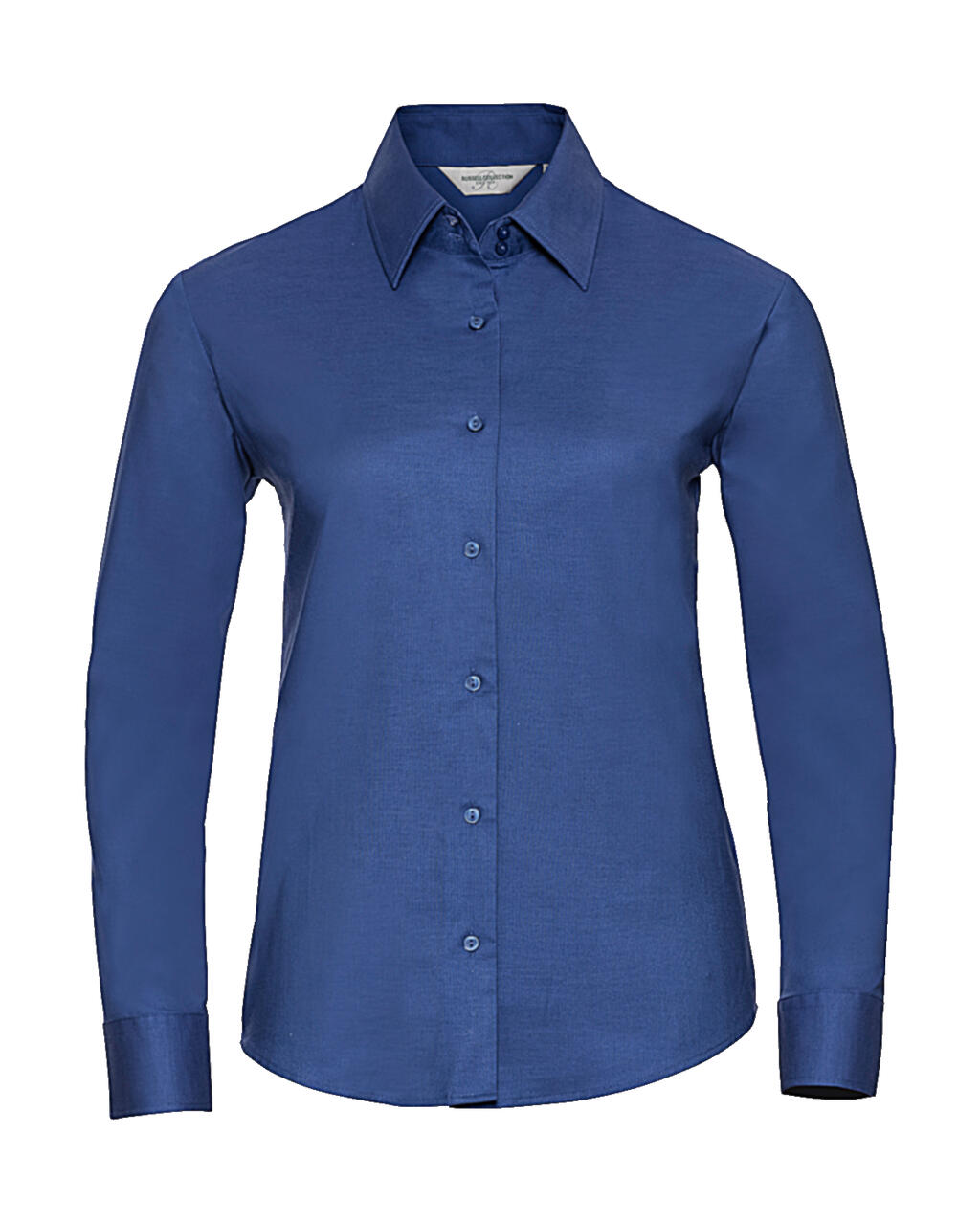 Camisa Oxford feminina de manga comprida e corte impecável - ZT - Azul Asteca