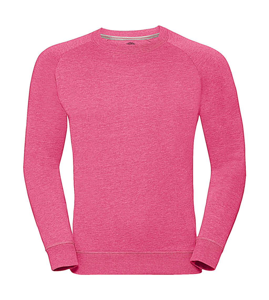 Moletom Raglan HD Masculino em Tecido French Terry - 2P - Rosa mesclado