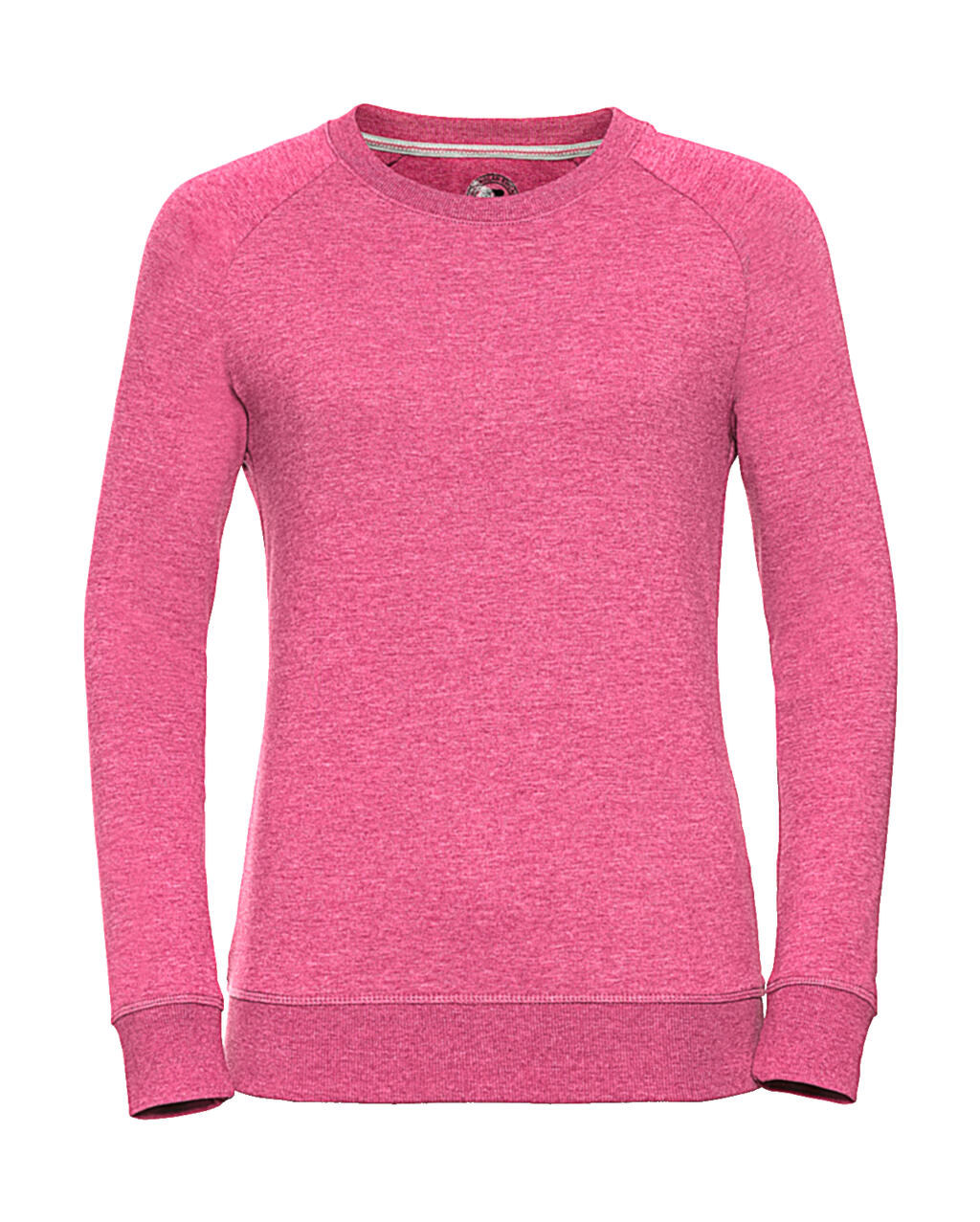 Moletom feminino HD Raglan French Terry - 2P - Rosa mesclado