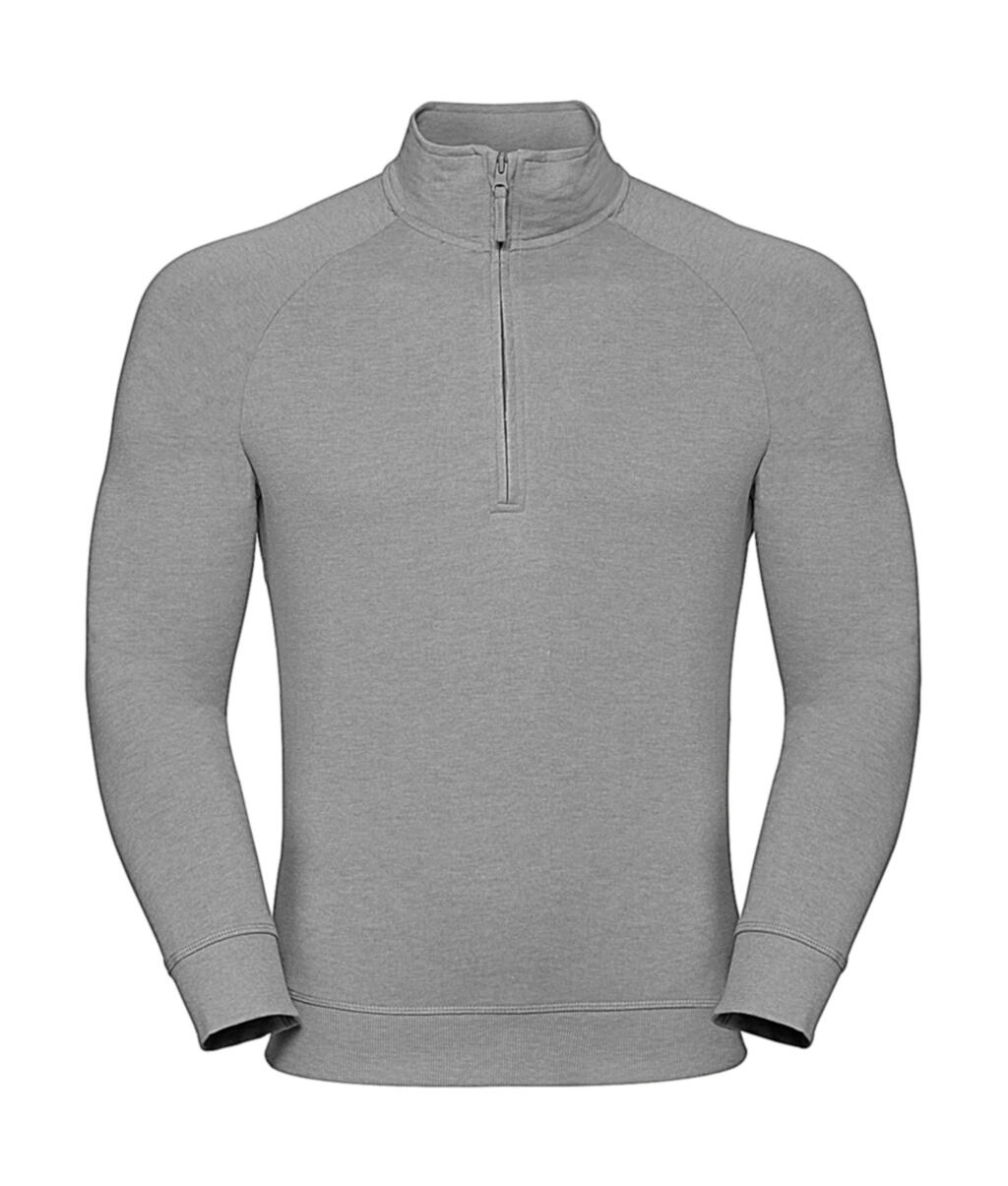 Moletom masculino HD French Terry com zíper 1/4 - S7 - Marga prateada