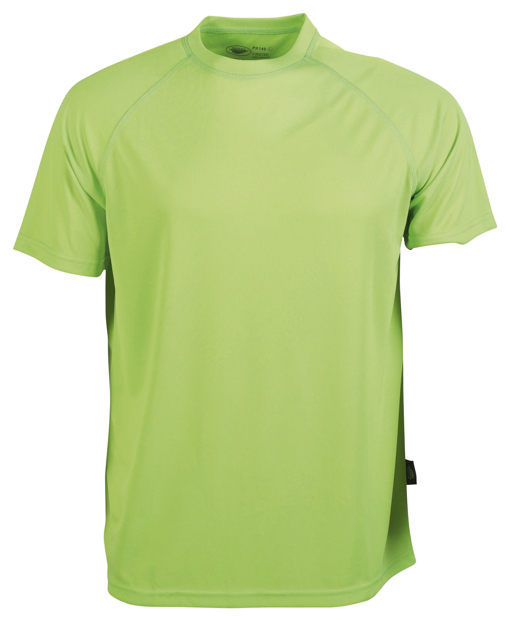 Camisa esportiva Firstee de manga curta com gola redonda - GR - Verde Fluorescente