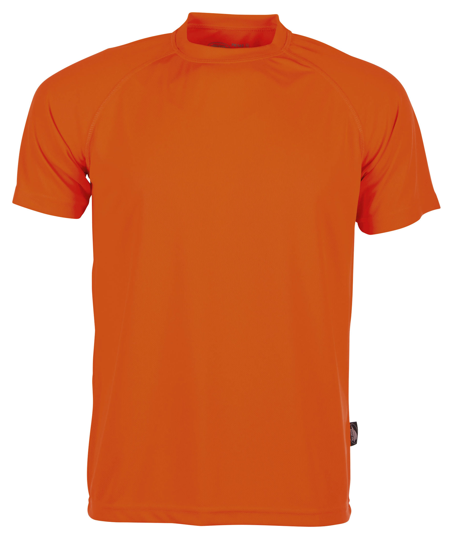 Camisa esportiva Firstee de manga curta com gola redonda - OR - Laranja