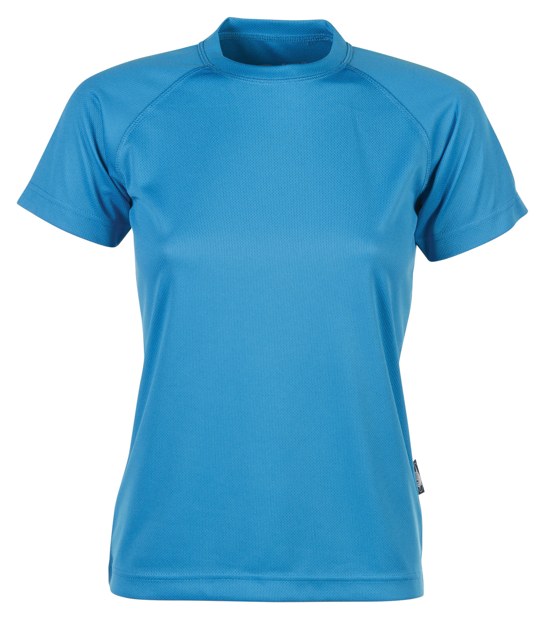 Camiseta esportiva feminina Firstee de manga curta e gola redonda - AT - Atol