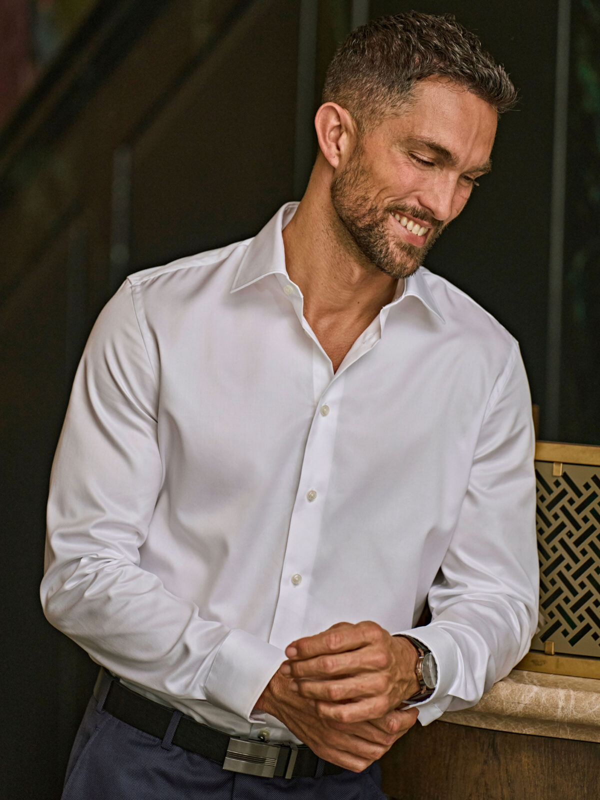 Camisa de luxo Slim Fit