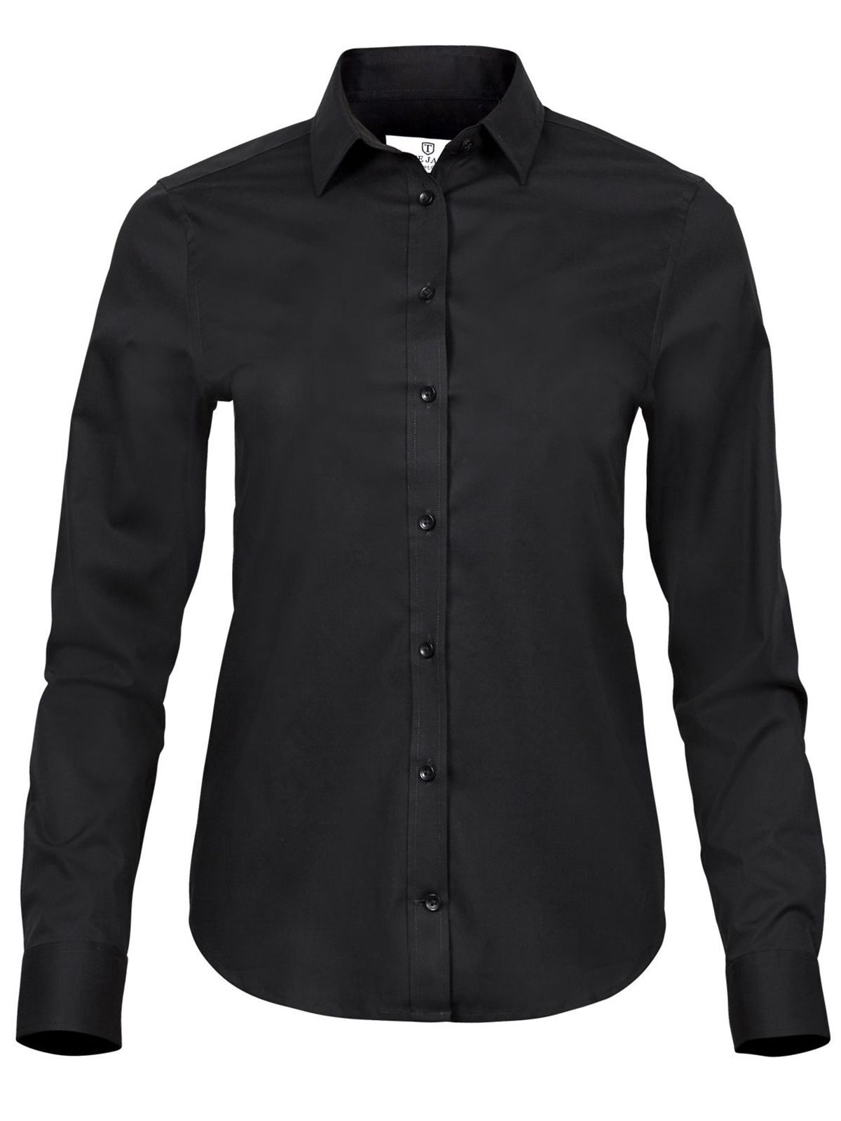 Camisa polo feminina em malha - BLK - Preto
