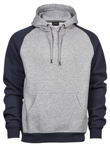 Moletom com capuz bicolor - 203 - MARINHA HEATHER - MARINHA