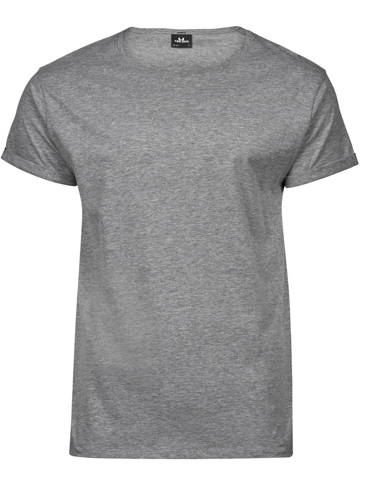 Camiseta masculina dobrável - Cinza Mesclado