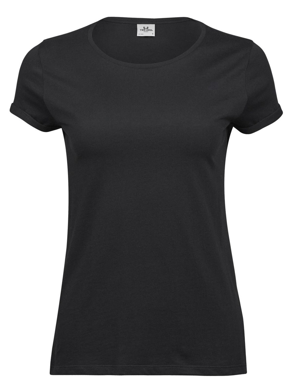 Camiseta feminina dobrável - BLK - Preto