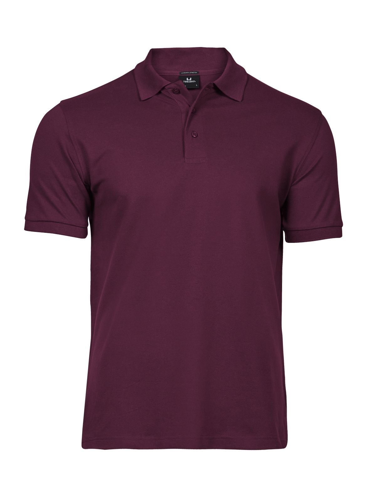 Polo de luxo elástica para homem - Vinho