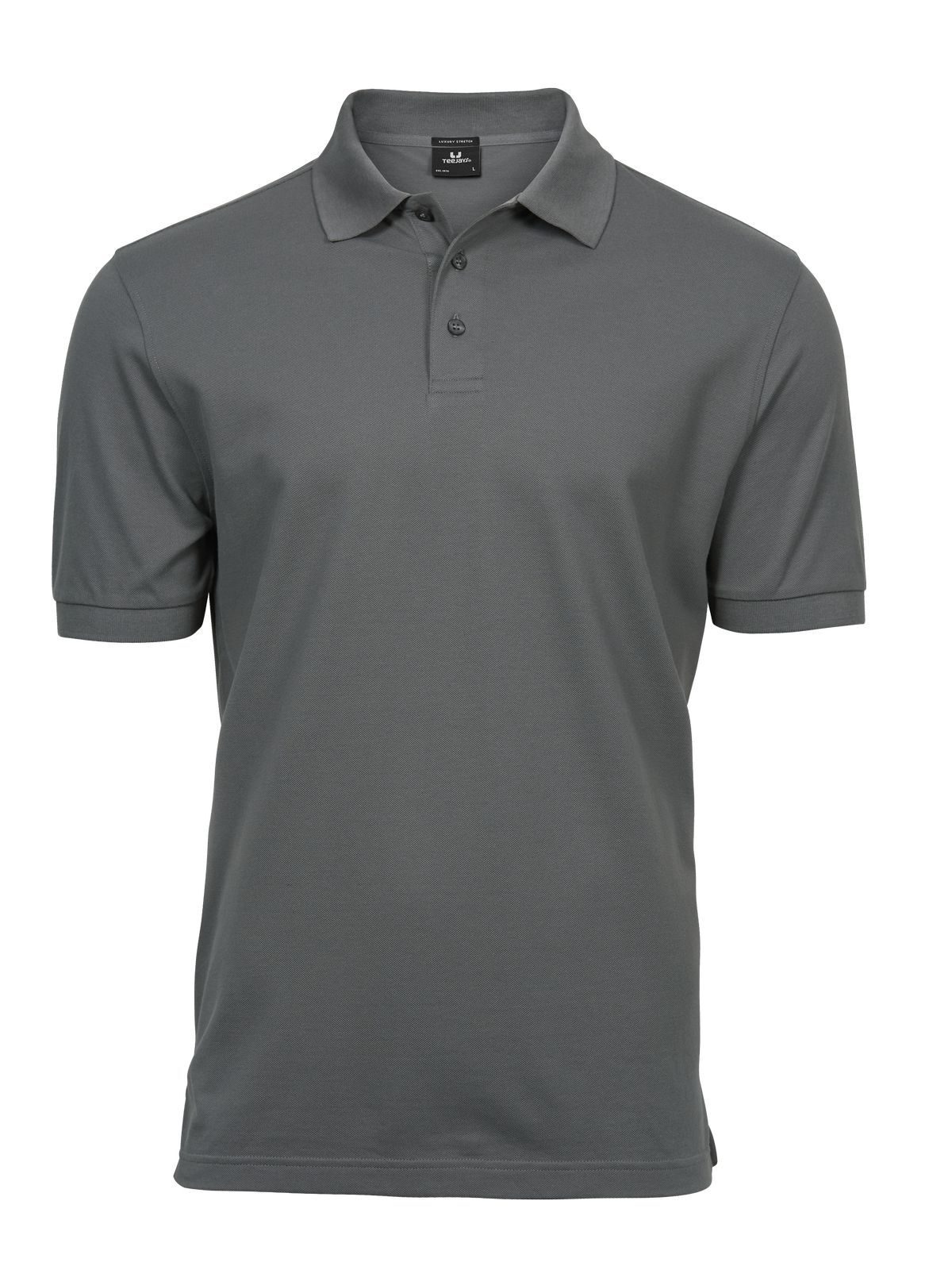 Polo de luxo elástica para homem - Cinza Pó