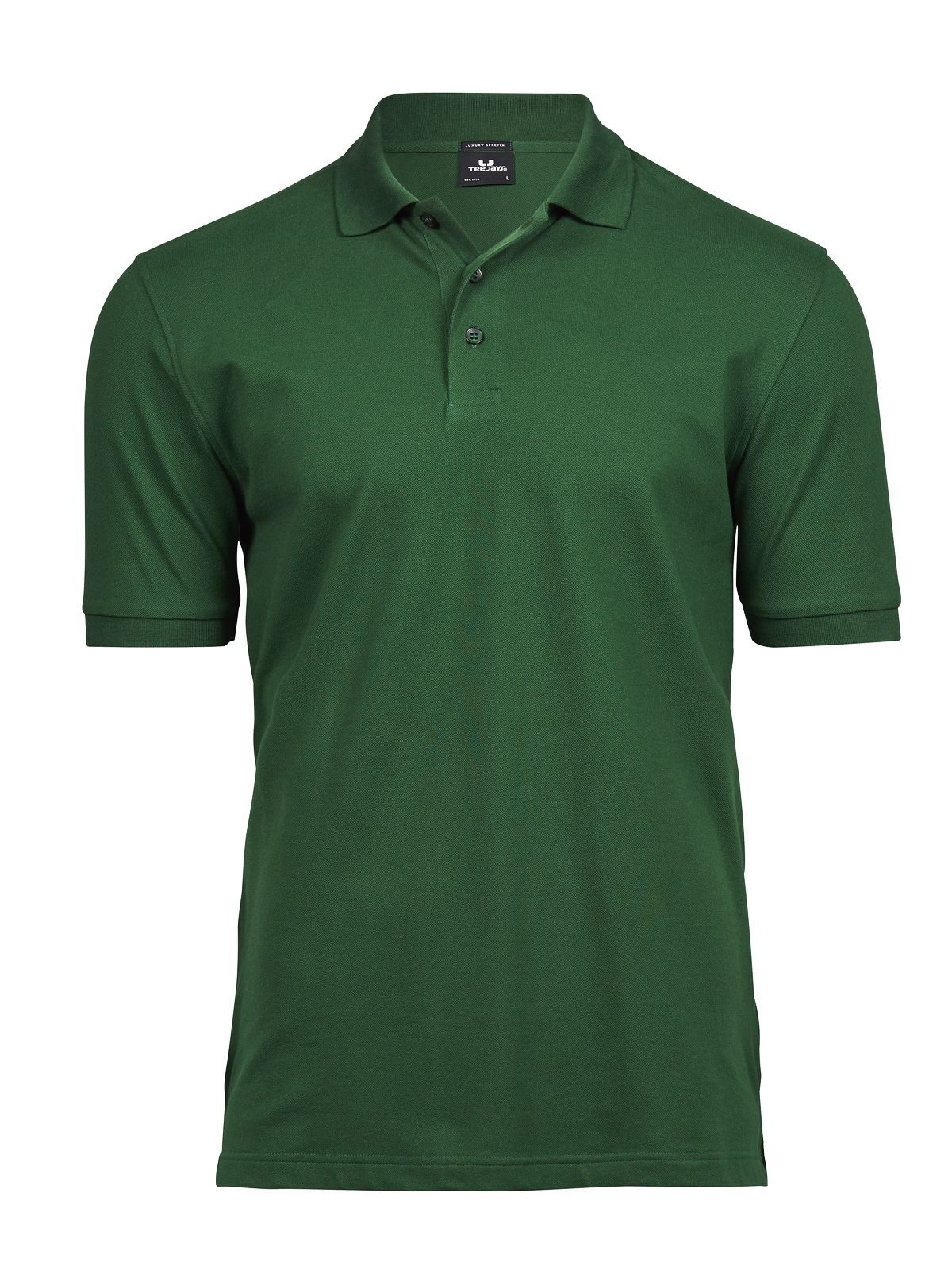 Polo de luxo elástica para homem - Verde Floresta