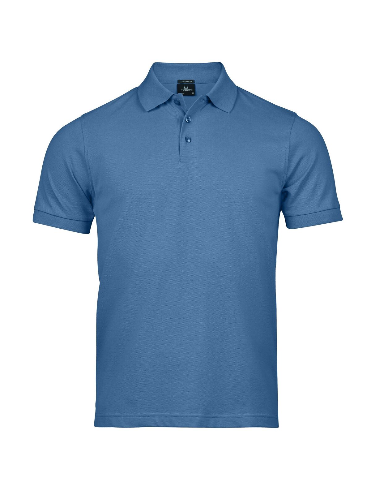 Polo de luxo elástica para homem - Azul Oceano