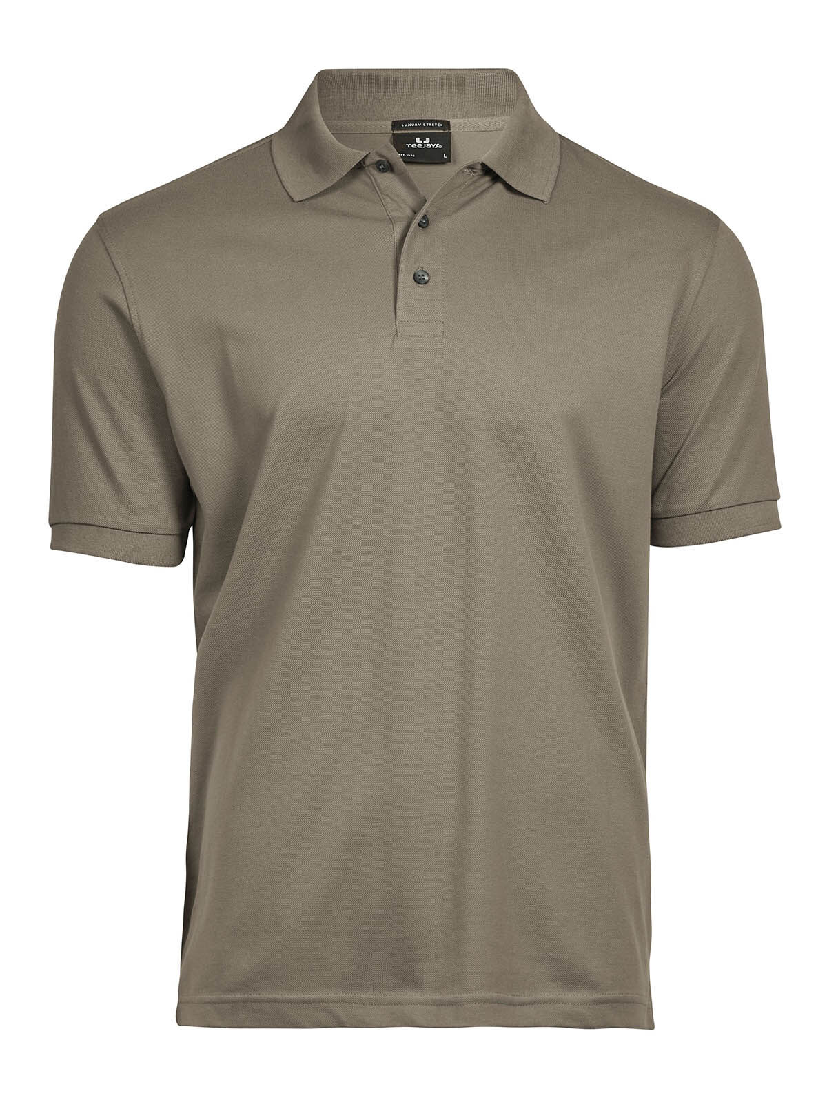 Polo de luxo elástica para homem - Argila