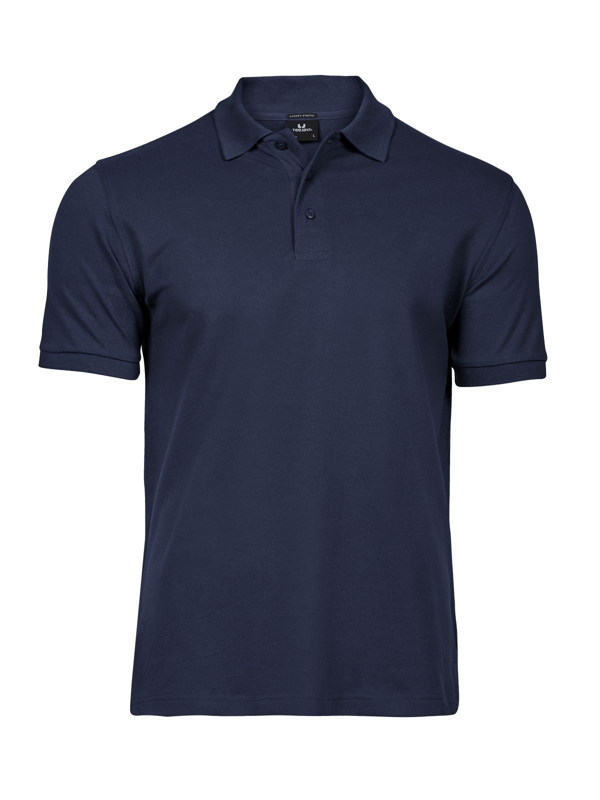 Polo de luxo elástica para homem - NVY - Marinha