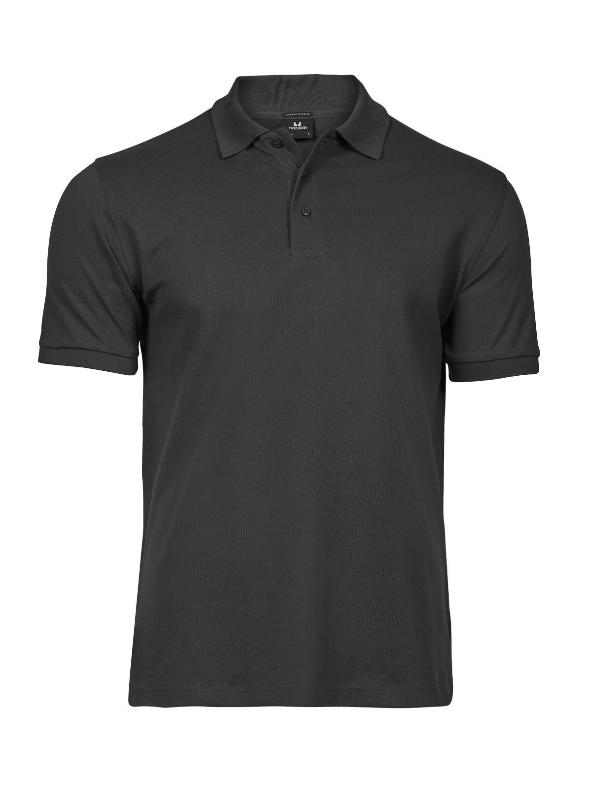 Polo de luxo elástica para homem - Cinza escuro