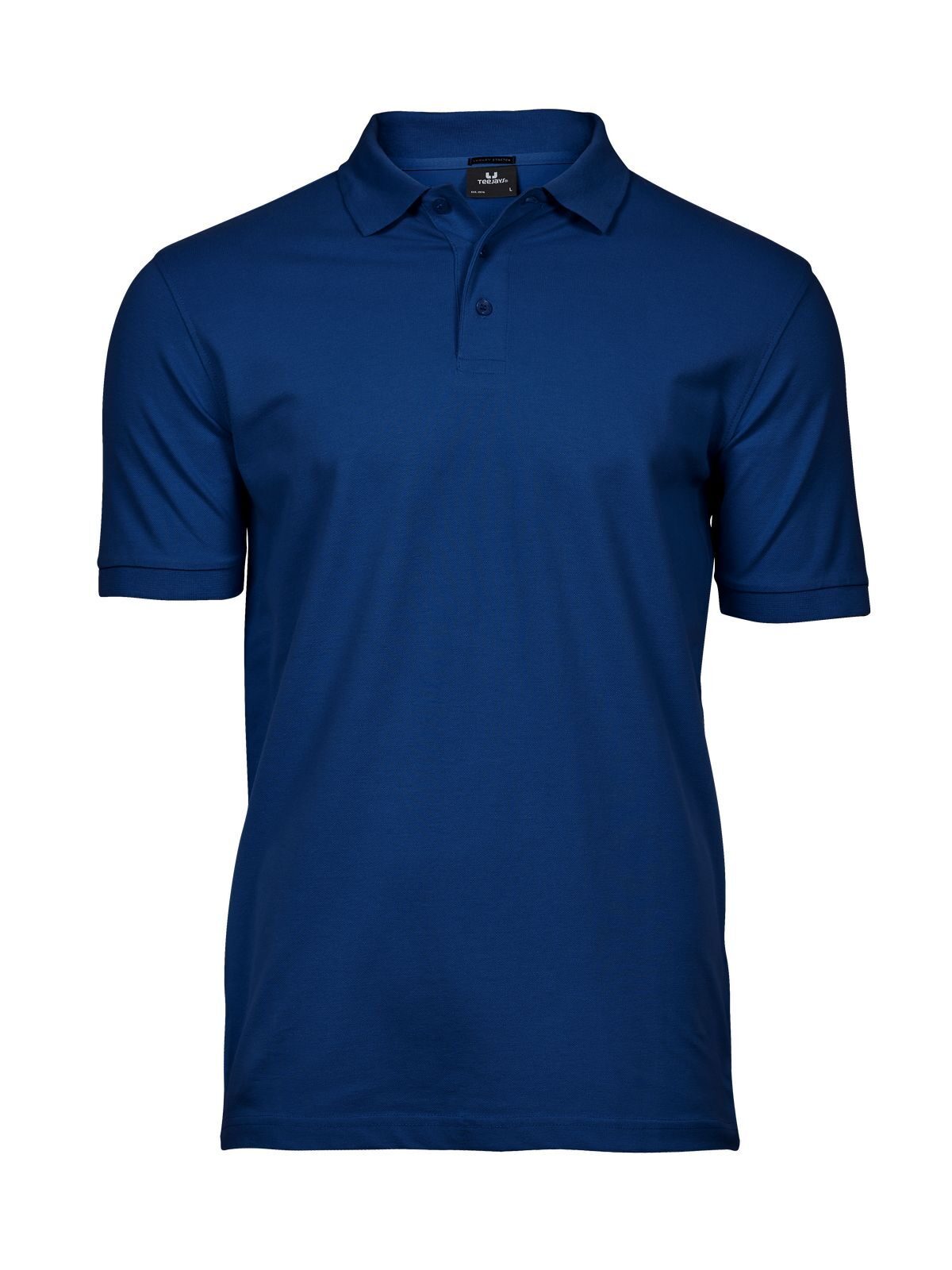 Polo de luxo elástica para homem - Índigo