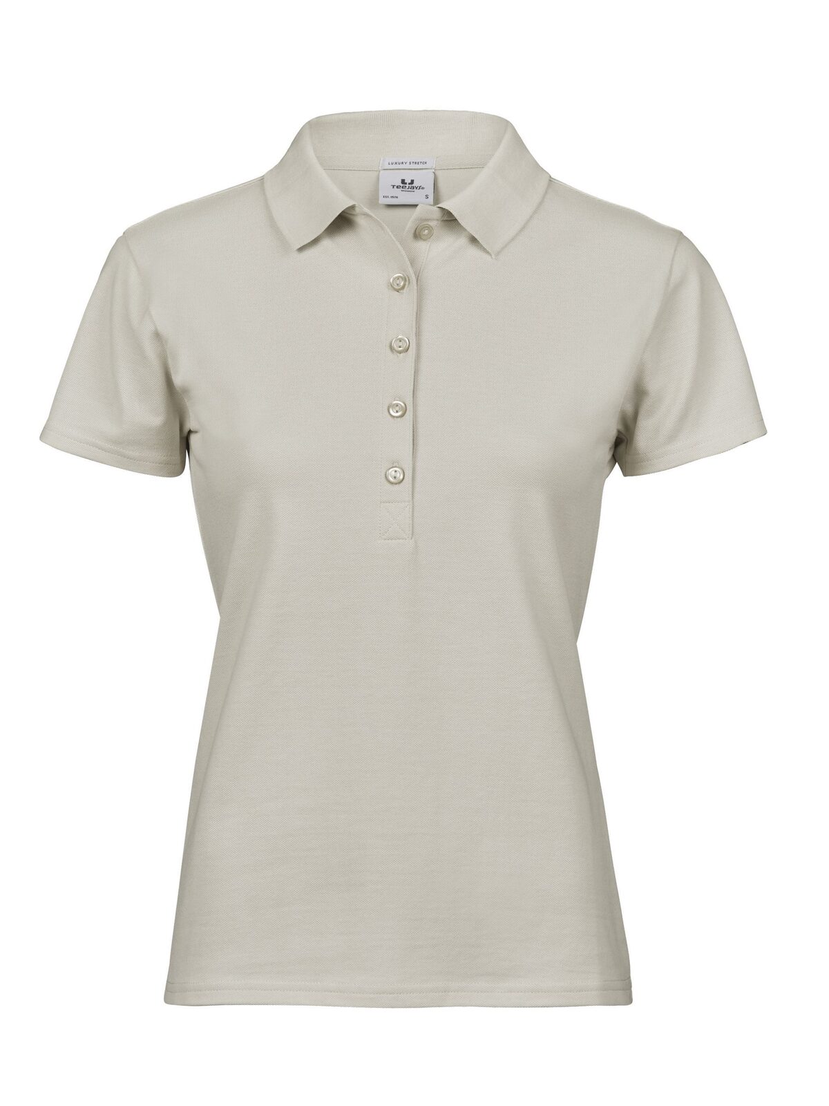Polo feminino de luxo com elastano - Cimento