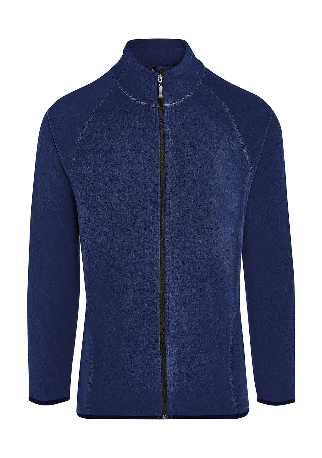 Jaqueta masculina de microfibra Signature com zíper frontal completo e sem etiqueta. - 200 - Azul Marinho Escuro