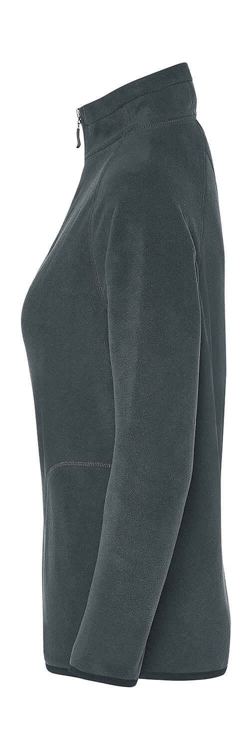 Blusa feminina de microfibra Signature com zíper frontal completo e sem etiqueta.