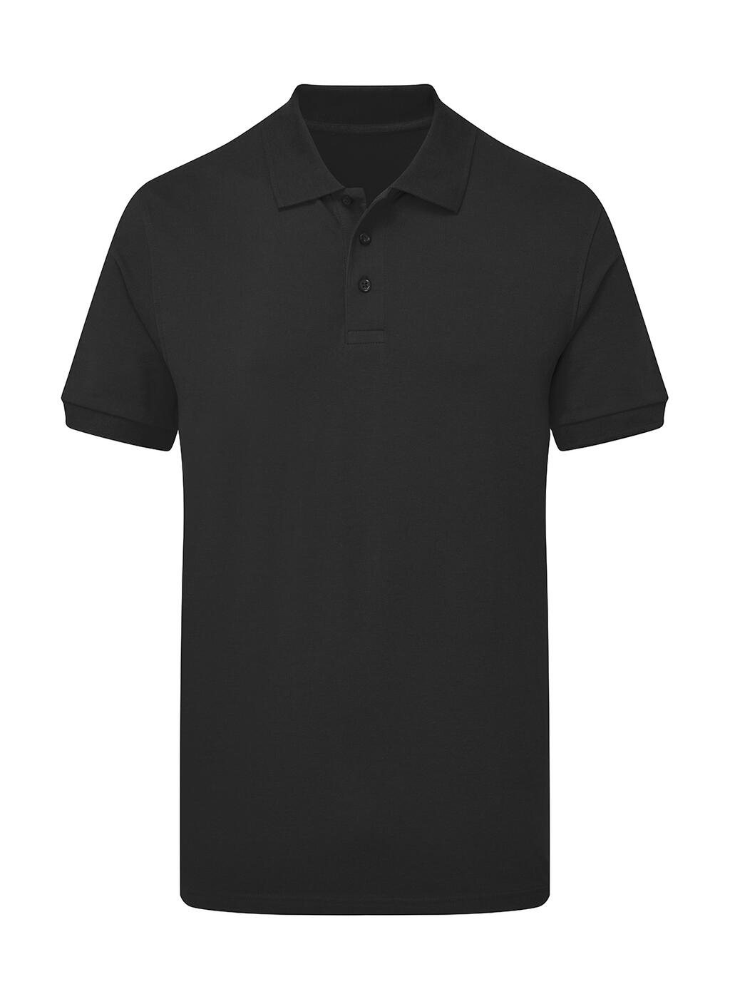 Camisa polo masculina stretch sem etiqueta da marca - 104 - Preto escuro