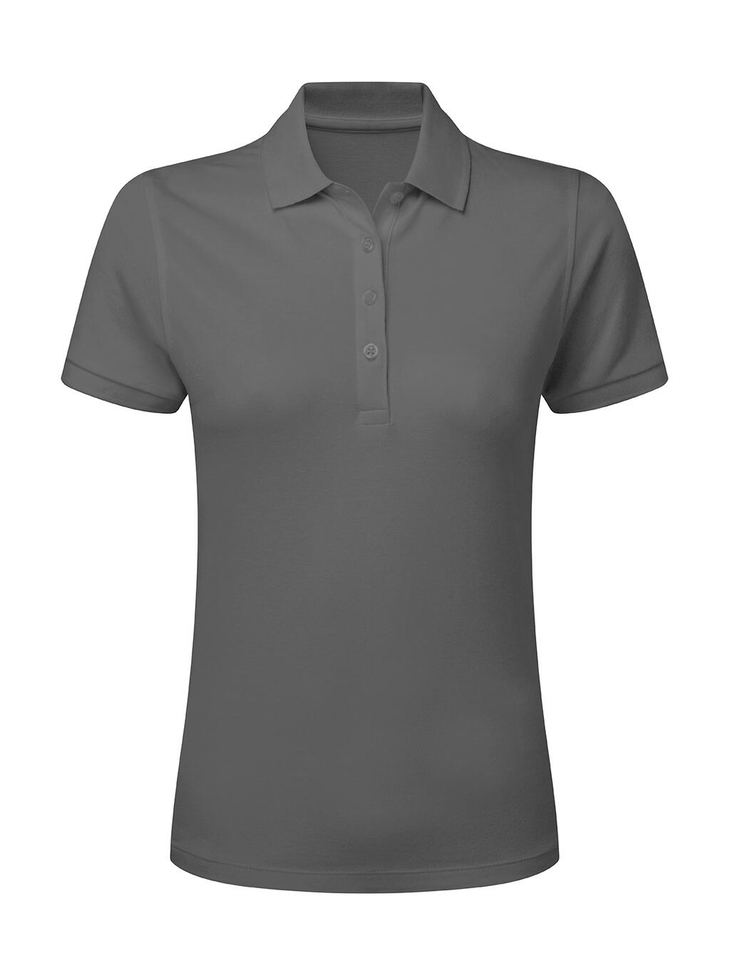 Camisa polo feminina stretch sem etiqueta da marca - 130 - Carvão