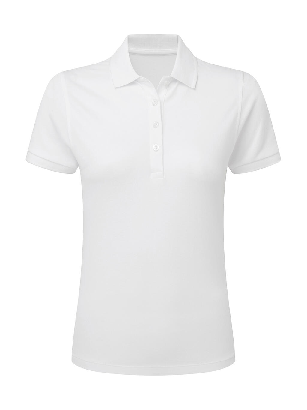 Camisa polo feminina stretch sem etiqueta da marca - 000 - Branco