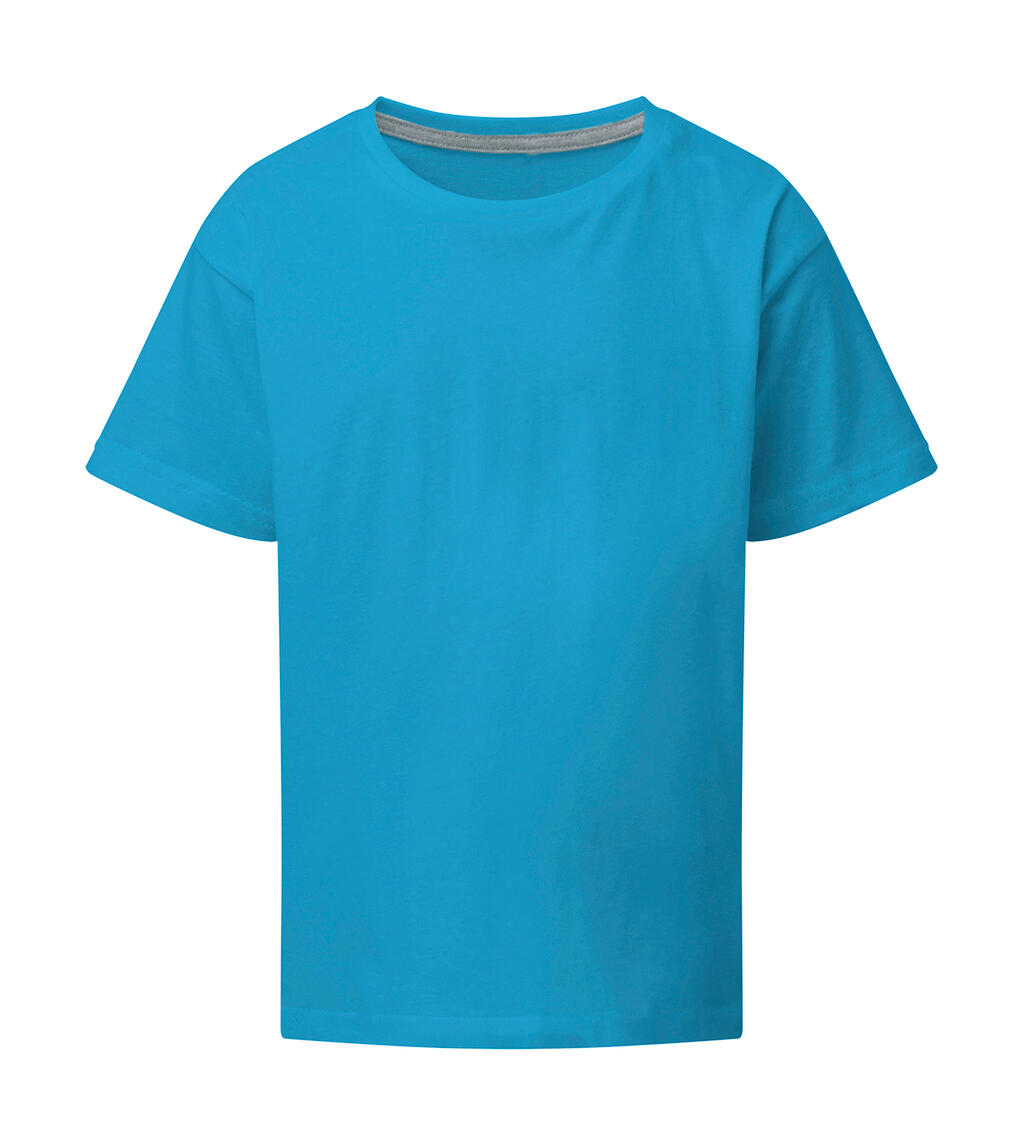 Camiseta infantil Signature sem etiqueta - 536 - Turquesa