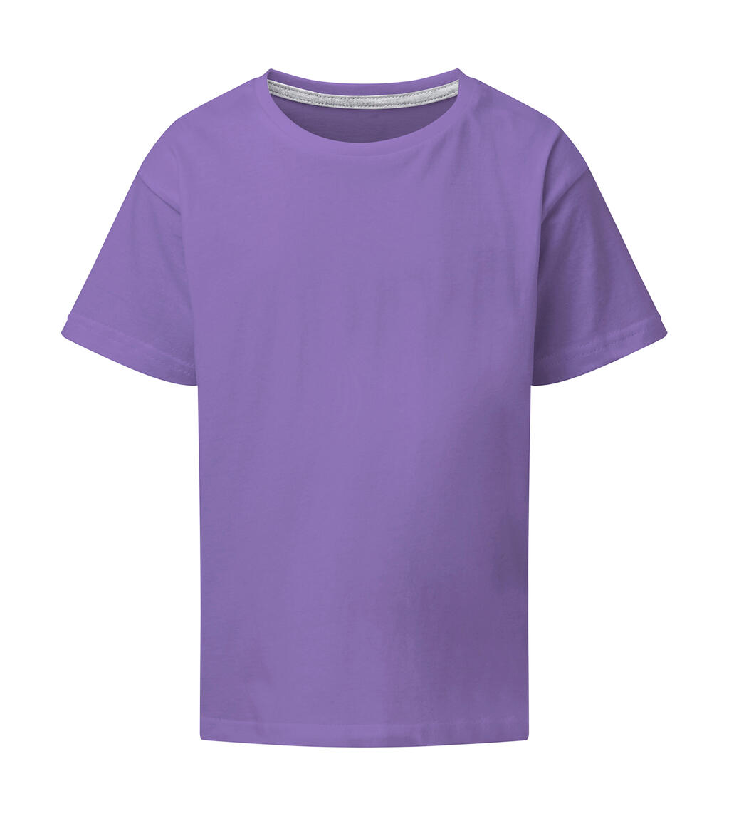 Camiseta infantil Signature sem etiqueta - 348 - ÁSTER ROXO