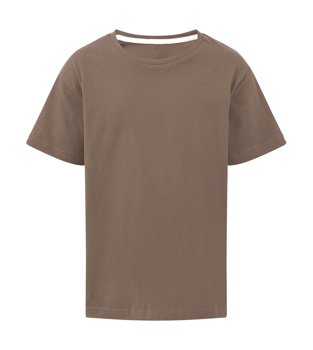 Camiseta infantil Signature sem etiqueta - 709 - TAUPE PROFUNDO