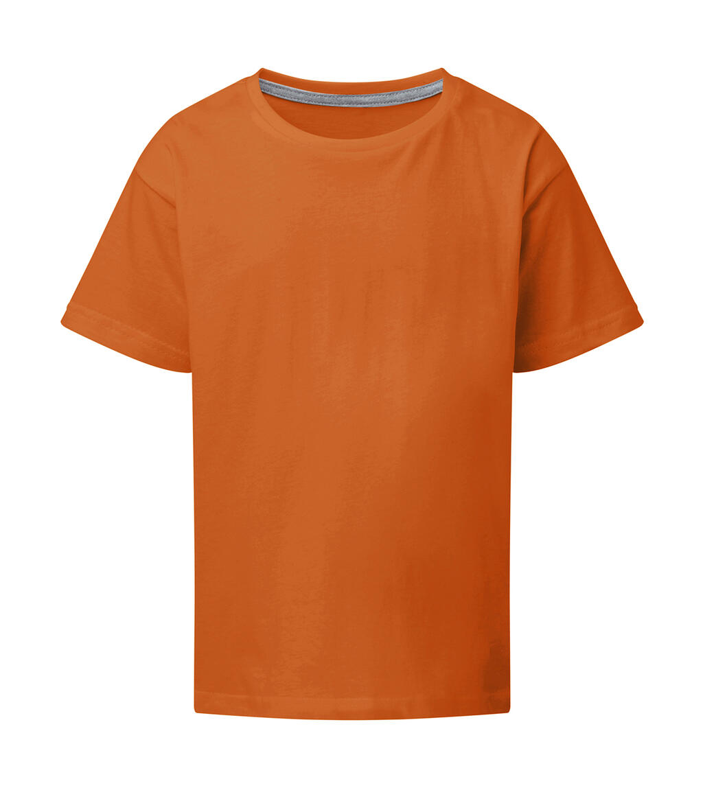 Camiseta infantil Signature sem etiqueta - 410 - LARANJA