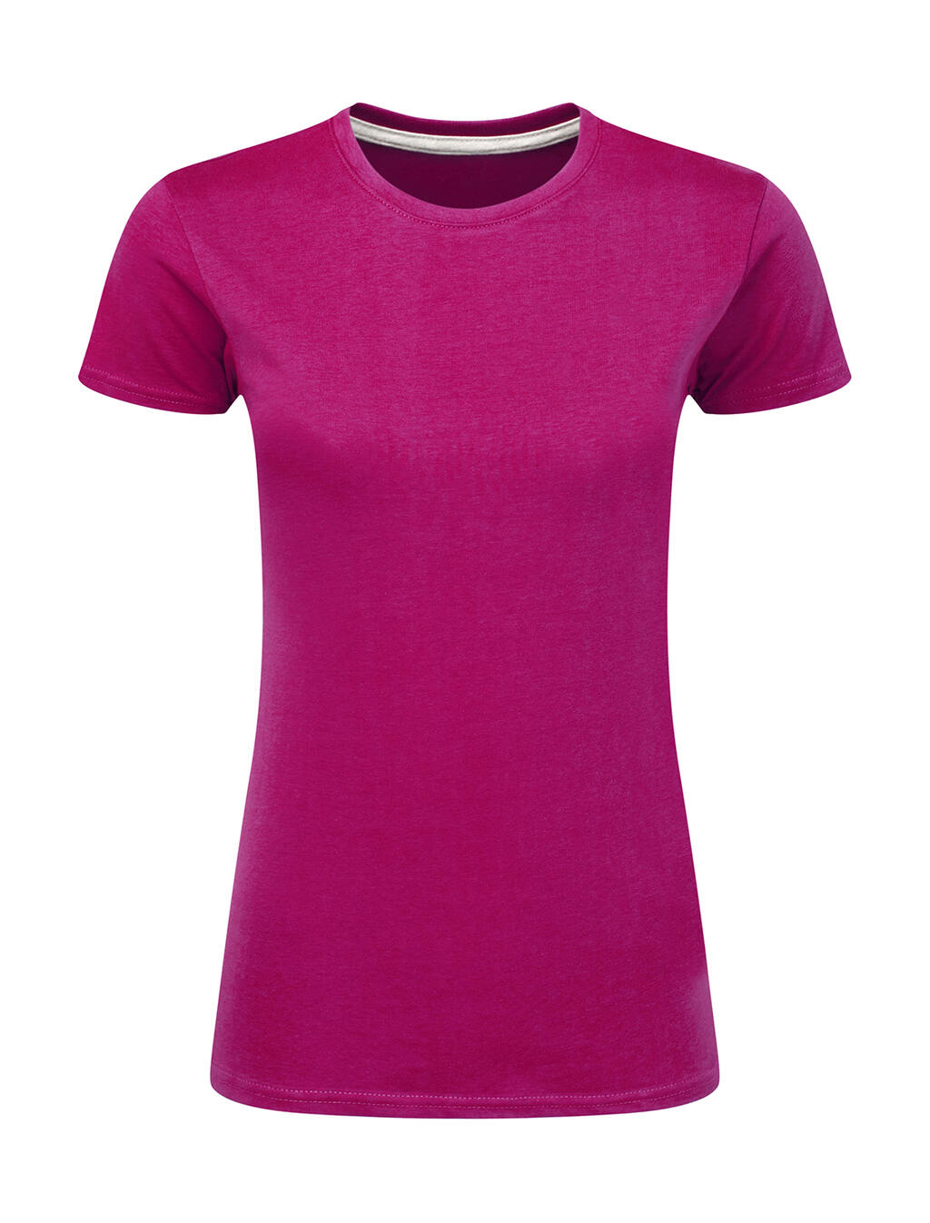 Camiseta feminina Signature sem etiqueta - 423 - Rosa escuro