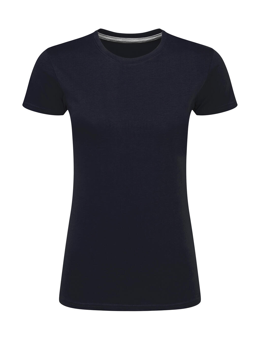 Camiseta feminina Signature sem etiqueta - 200 - Azul Marinho Escuro