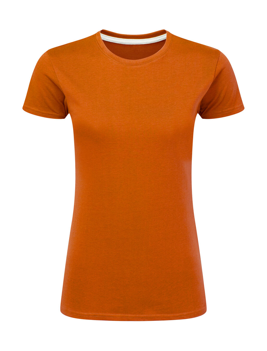 Camiseta feminina Signature sem etiqueta - 410 - LARANJA
