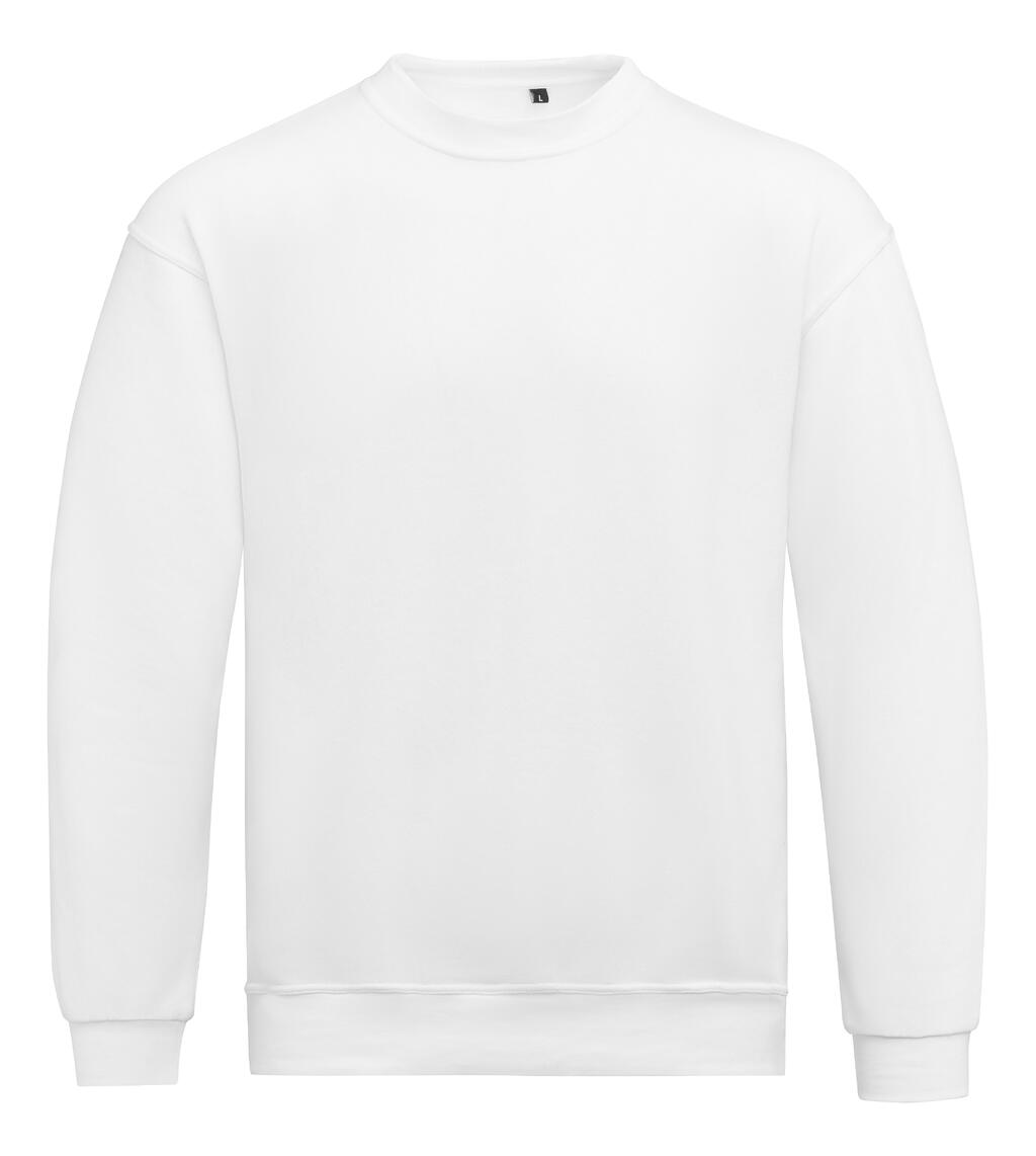 Moletom unissex com gola redonda - 000 - Branco