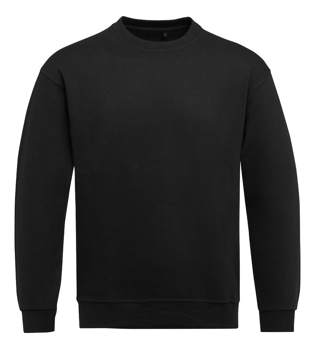 Moletom unissex com gola redonda - 101 - Preto