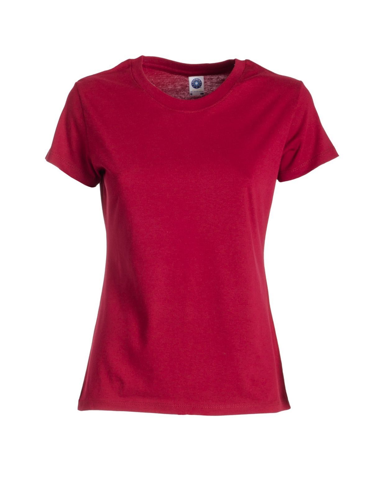 Camiseta feminina Gold Label para varejo - 81 - Vermelho cardeal