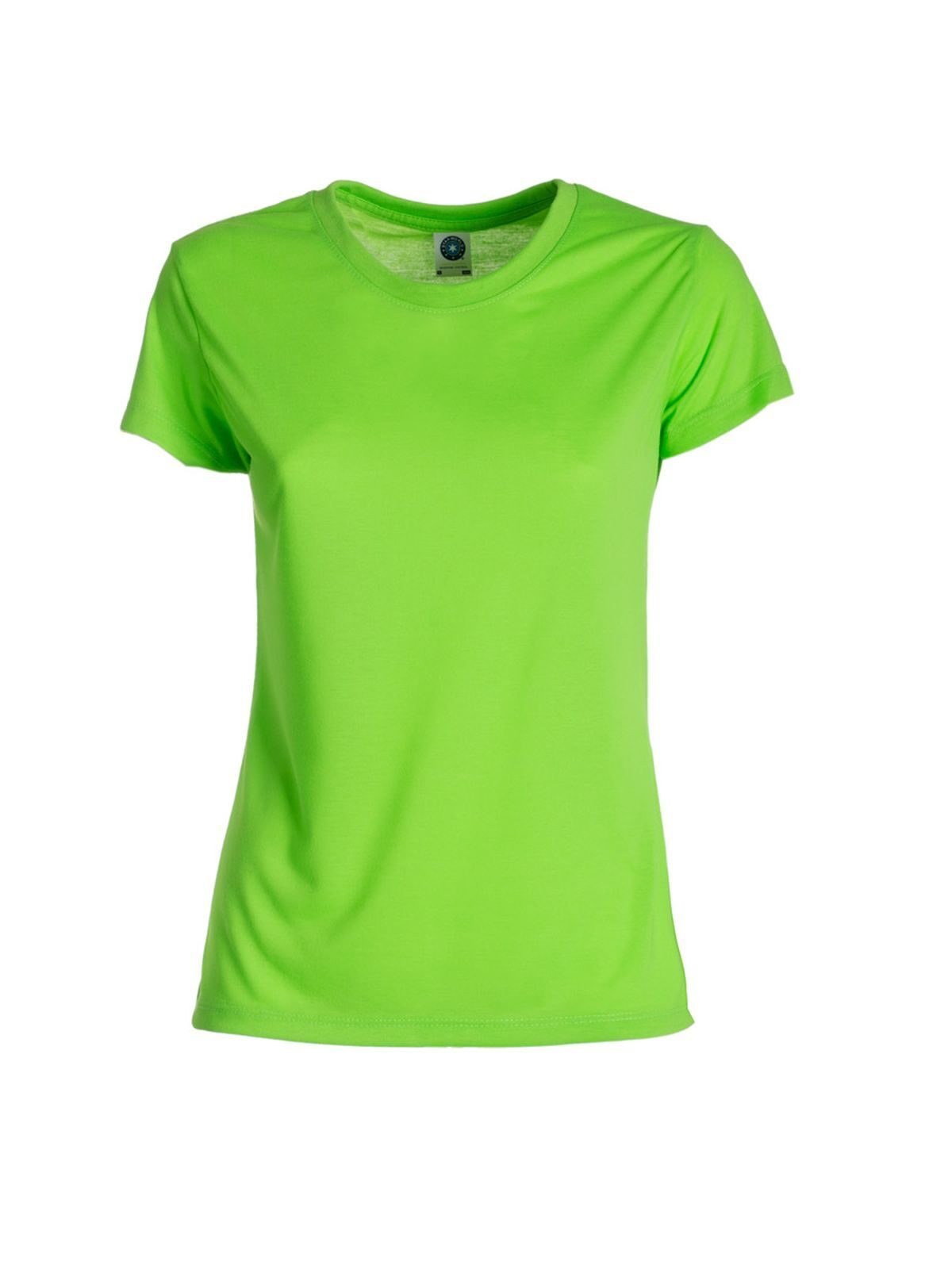 Camiseta feminina de performance - 77 - Verde fluorescente