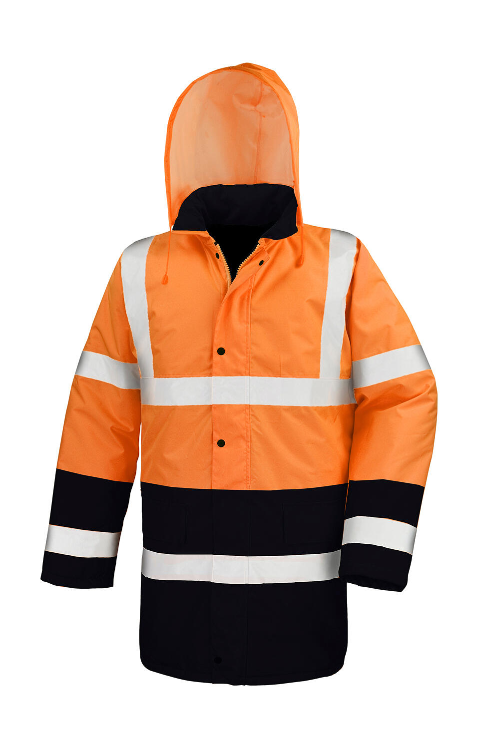 Jaqueta Safety Core Motorway bicolor - Laranja fluorescente/Preto