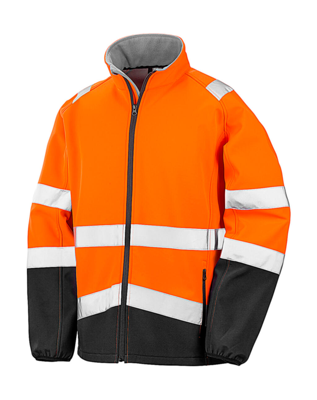 Segurança imprimível Softshell - Laranja fluorescente/Preto