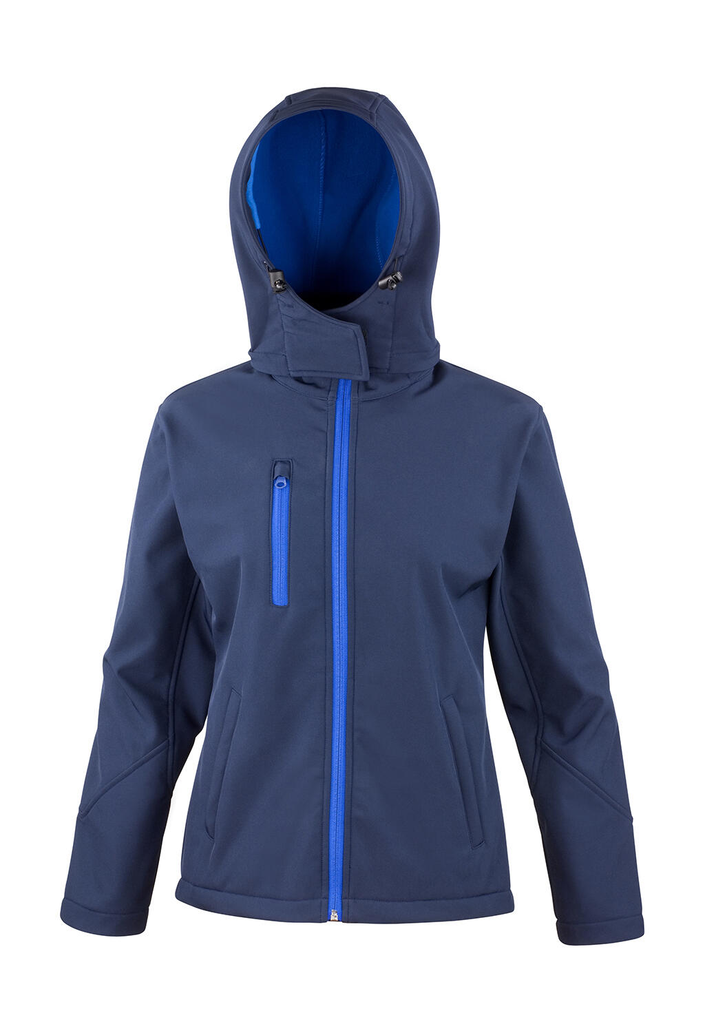 Jaqueta Softshell Feminina TX Performance com Capuz - NVJA - Marinha/Jasmim