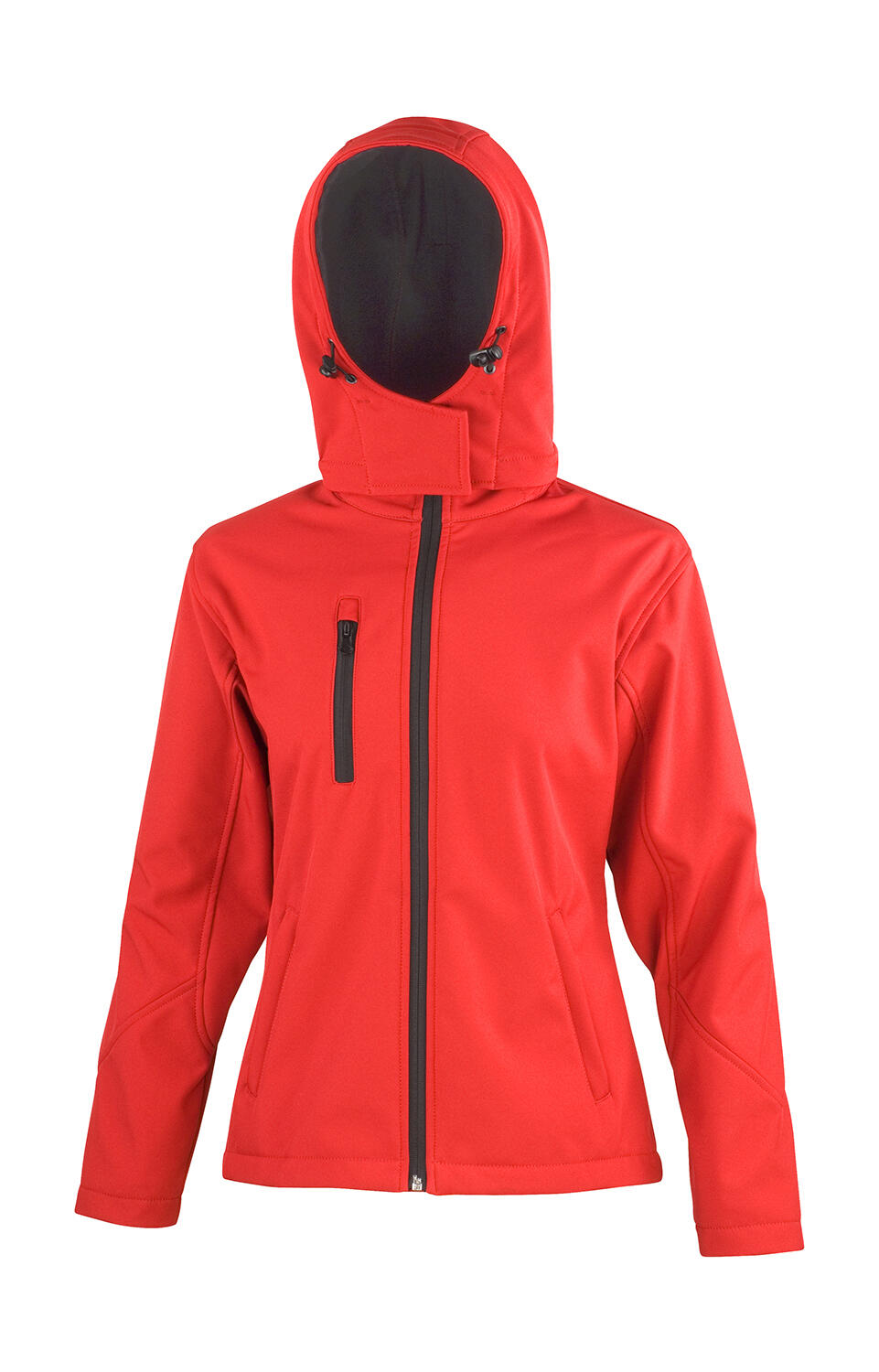 Jaqueta Softshell Feminina TX Performance com Capuz - RDBK - Vermelho/Preto