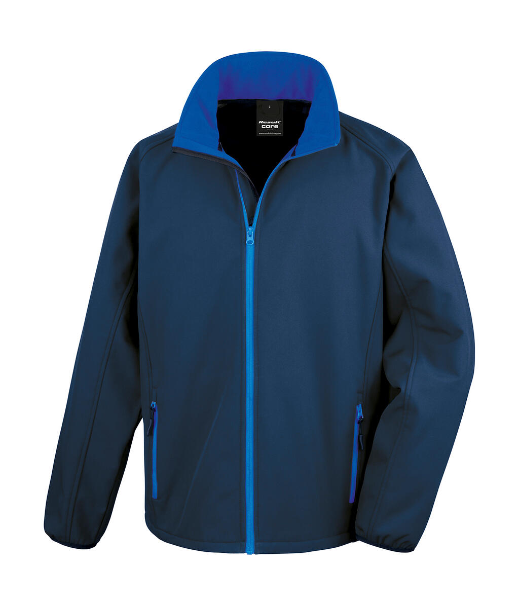 Jaqueta Softshell para Imprimir - NVJA - Marinha/Jasmim