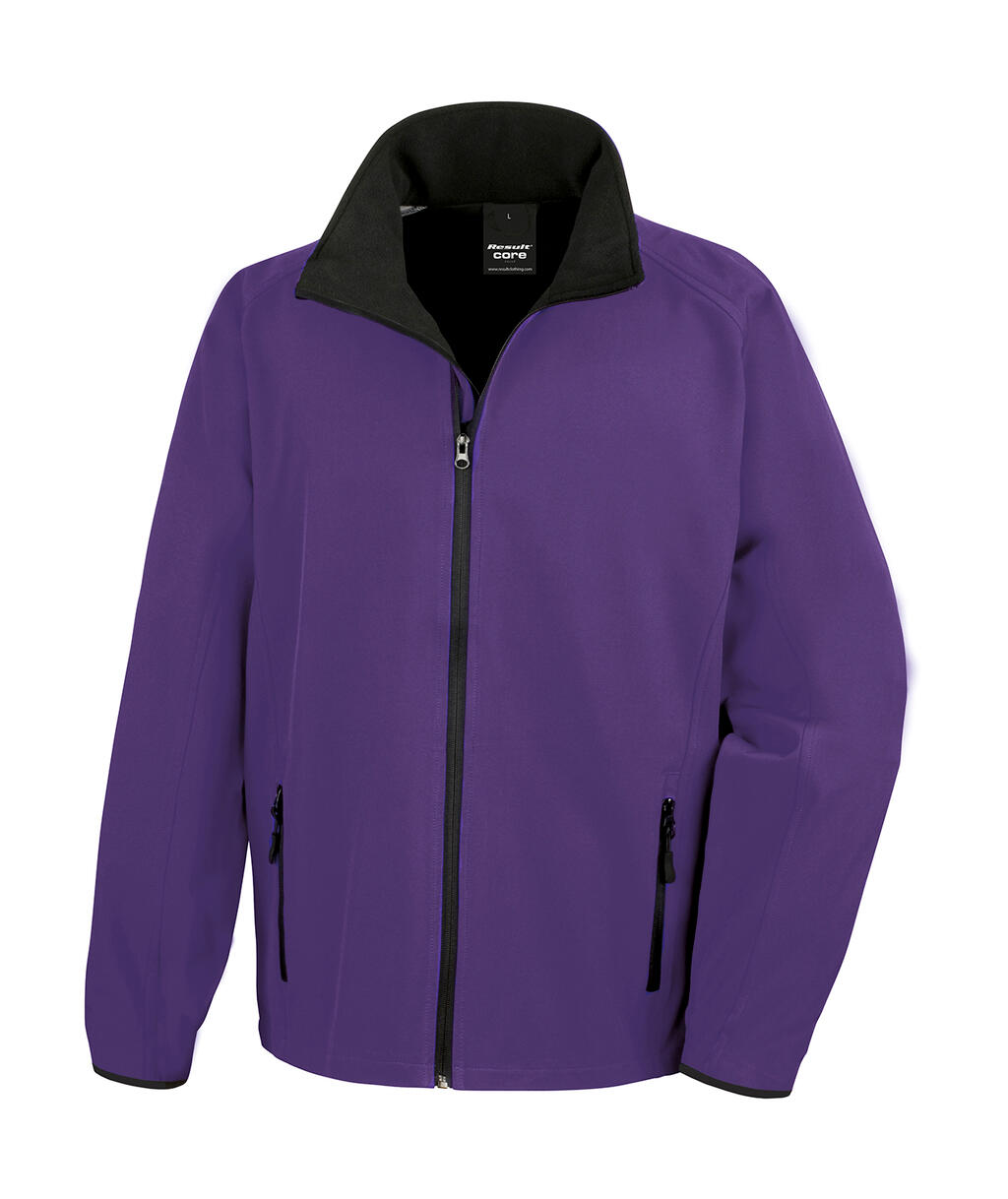 Jaqueta Softshell para Imprimir - 371 - Roxo/Preto