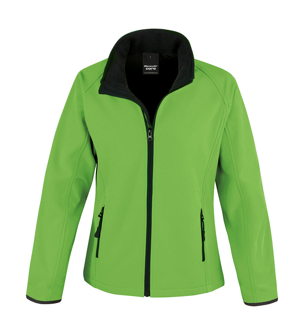 Jaqueta Softshell Feminina para Imprimir - GNBK - Verde Vivo/Preto