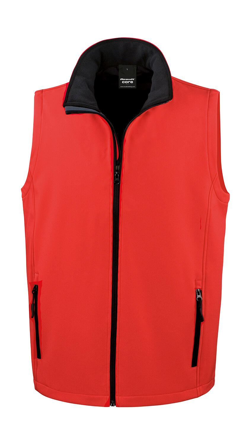 Colete Softshell Imprimível - RDBK - Vermelho/Preto