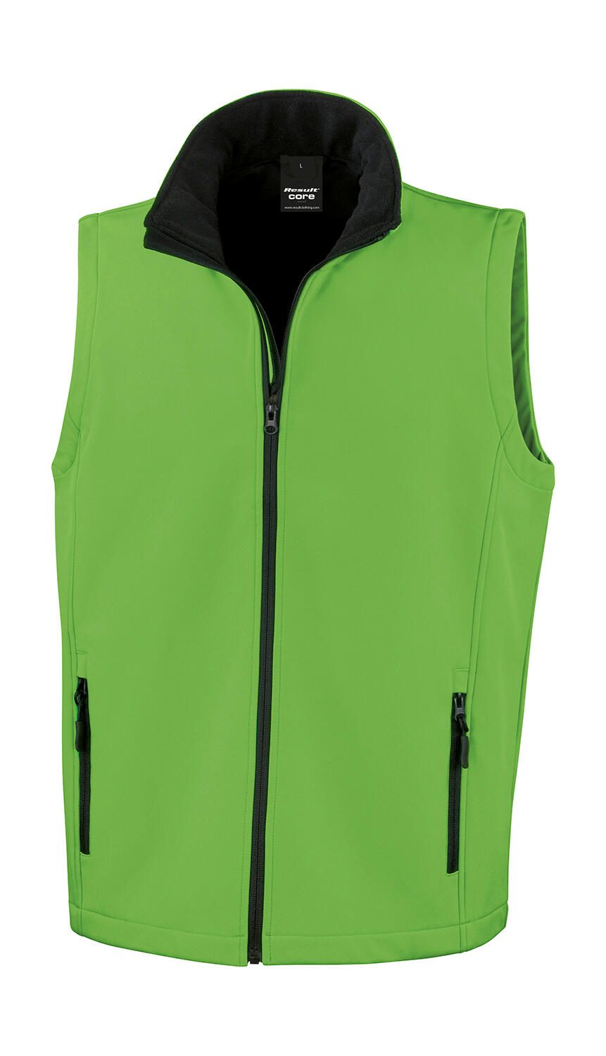 Colete Softshell Imprimível - GNBK - Verde Vivo/Preto