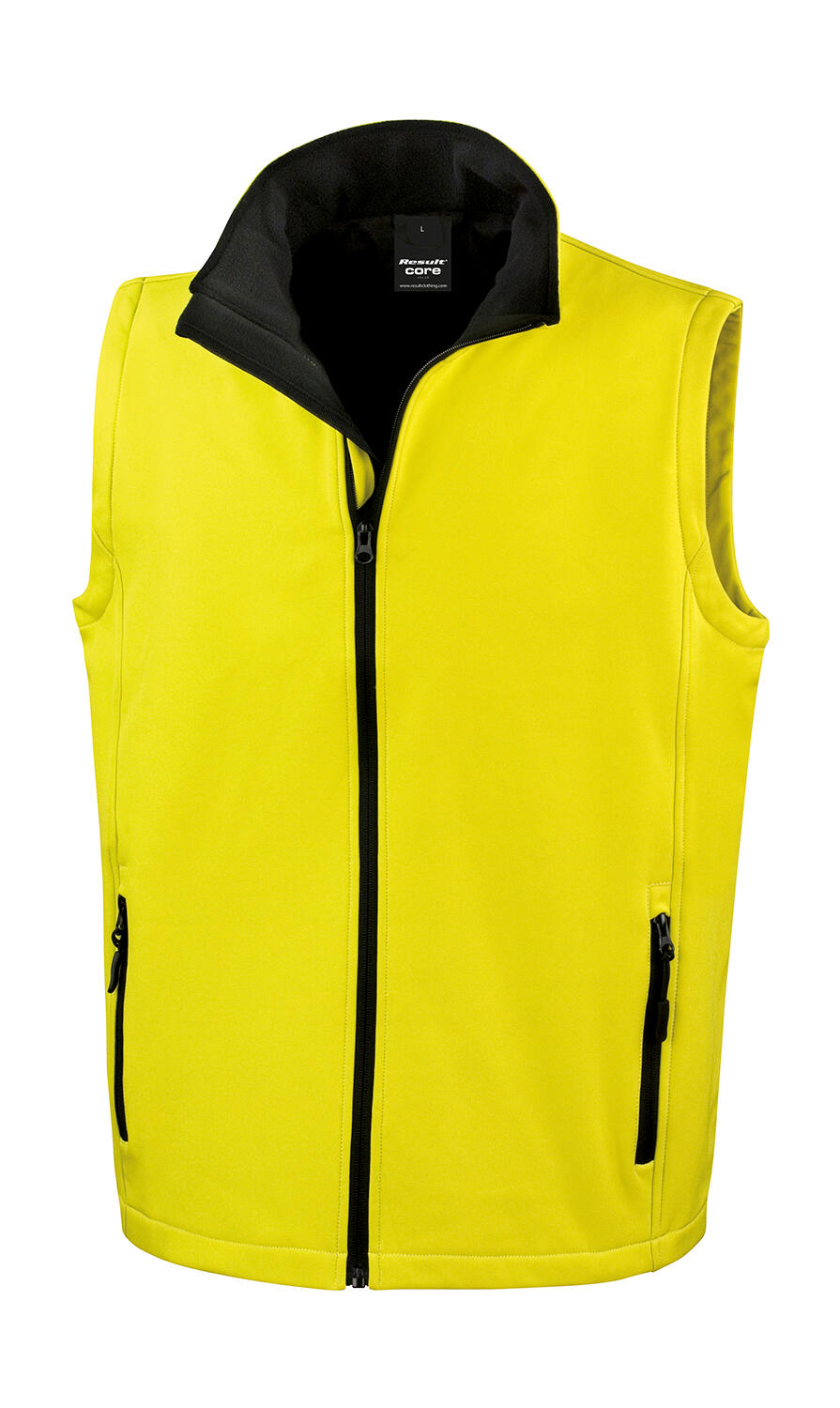 Colete Softshell Imprimível - 657 - Amarelo/Preto
